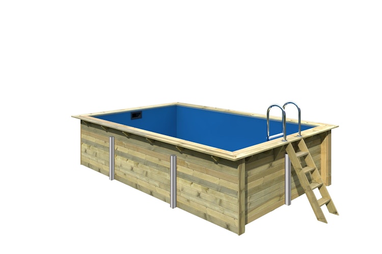 Karibu Rechteck Pool Gr. 3 - 350 x 530 cm - kesseldruckimprägniert