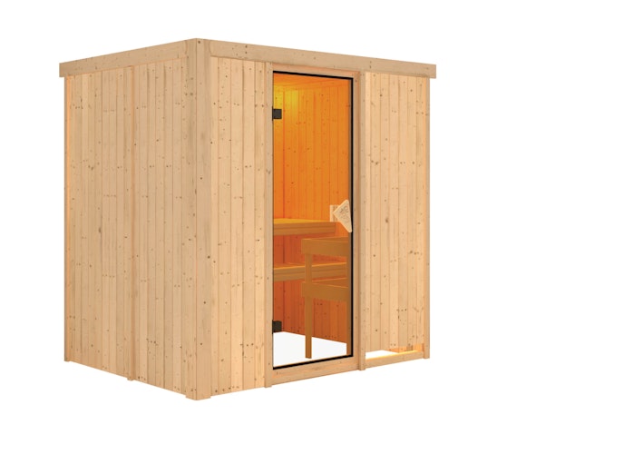 Karibu Sauna Fanja - 68 mm Systemsauna - 230 Volt Plug & Play