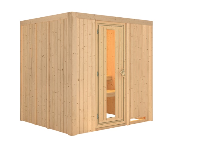 Karibu Sauna Daria - 68 mm Systemsauna - 230 Volt Plug & Play