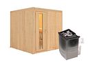 Vorschaubild Karibu Sauna Rodin mit Fronteinstieg 68 mm