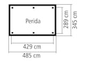 Vorschaubild Karibu 4-Eck Pavillon Perida kesseldruckimprägniert