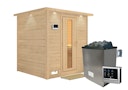 Vorschaubild Karibu Sauna Mojave - Massivholzsauna mit Fronteinstieg 38 mm inkl. gratis Saunaofen im Wert von 599,99 €