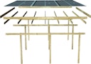 Vorschaubild Karibu Carport Einzelcarport Eco 1/2 - kesseldruckimprägniert