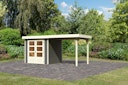 Vorschaubild Karibu Woodfeeling Gartenhaus Askola 2/3/3,5/4/5/6 mit 240 cm Schleppdach