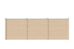 Karibu Sichtschutz-Set Blickdicht / 1-5 Zaunfelder je 1950 x 1860 mm