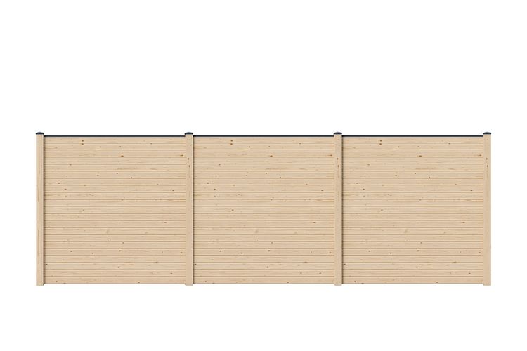 Karibu Sichtschutz-Set Blickdicht / 1-5 Zaunfelder je 1950 x 1860 mm