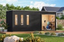 Vorschaubild Karibu Design Gartenhaus Home Office Studio 3 Blackline - 73 mm