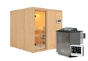 Vorschaubild Karibu Sauna Rodin mit Fronteinstieg 68 mm inkl. gratis Saunaofen im Wert von 599,99 €