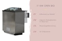 Vorschaubild Karibu 11 kW Bio-Kombiofen Saunaofen anthrazit für externe Steuerung