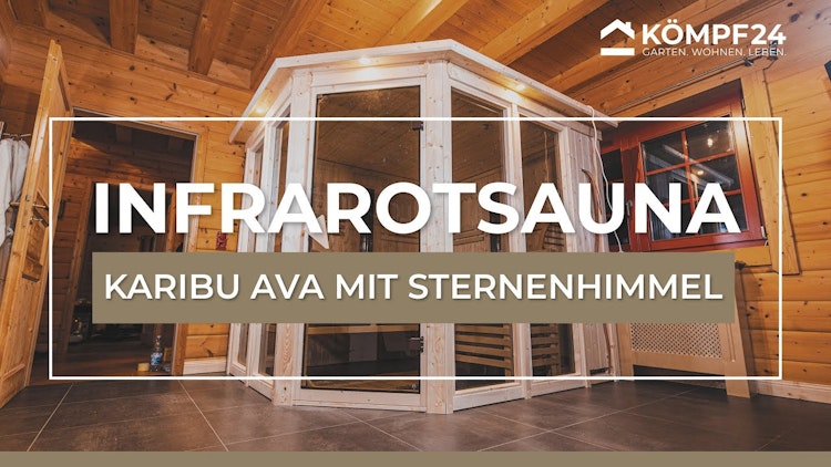 Karibu Multifunktions-Sauna Ava inkl. Infrarotstrahler mit Eckeinstieg 68 mm Karibu Multifunktions-Sauna Ava inkl. Infrarotstrahler mit Eckeinstieg 68 mm