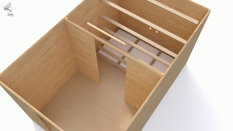 Karibu Bosse 1 - 38 mm Gartensauna mit Vorraum und Satteldach Karibu Bosse 1 - 38 mm Gartensauna mit Vorraum und Satteldach