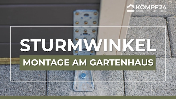 Sturmwinkel/Sturmanker für die Befestigung des Gartenhauses am Fundament (4 Stück) Sturmwinkel/Sturmanker für die Befestigung des Gartenhauses am Fundament (4 Stück)