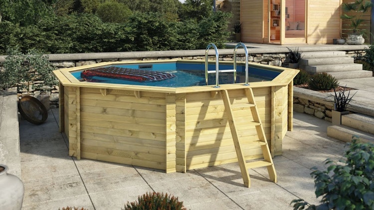 Karibu Rechteck Pool Gr. 3 - 350 x 530 cm - kesseldruckimprägniert Karibu Rechteck Pool Gr. 3 - 350 x 530 cm - kesseldruckimprägniert