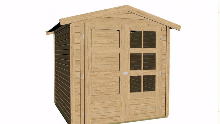 Karibu Woodfeeling Gartenhaus Amberg 2/3/4/5 naturbelassen - 19 mm Karibu Woodfeeling Gartenhaus Amberg 2/3/4/5 naturbelassen - 19 mm