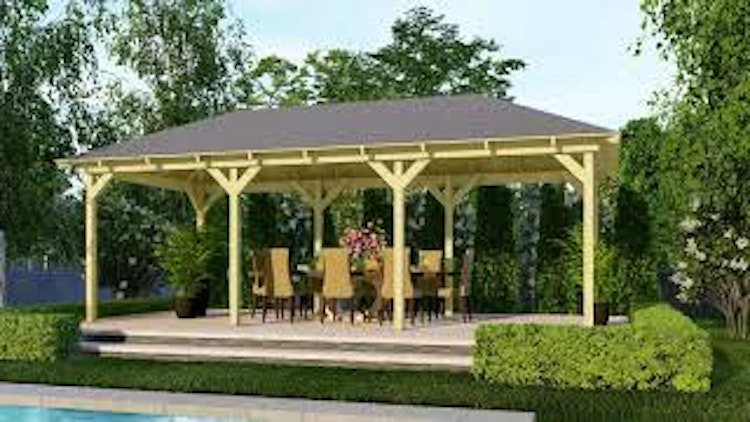 Karibu 4-Eck Pavillon Perida kesseldruckimprägniert Sparset inkl. Dachschindeln Karibu 4-Eck Pavillon Perida kesseldruckimprägniert Sparset inkl. Dachschindeln